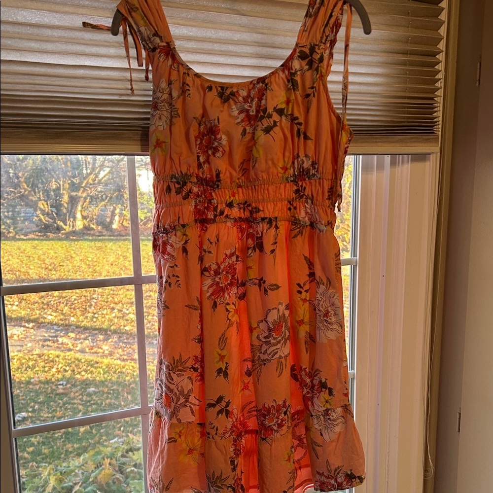 Floral Peach Sundress